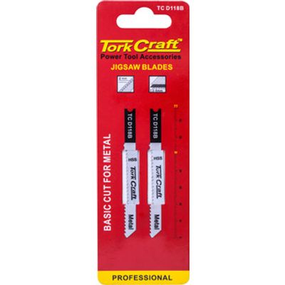 U-shank Jigsaw Blade 12tpi Metal 2mm 2pc